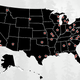 Map of Redneck Revolt chapters as of January 2017 (Redneck Revolt)